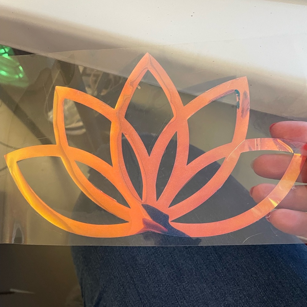 Iridescent sticker design permanent